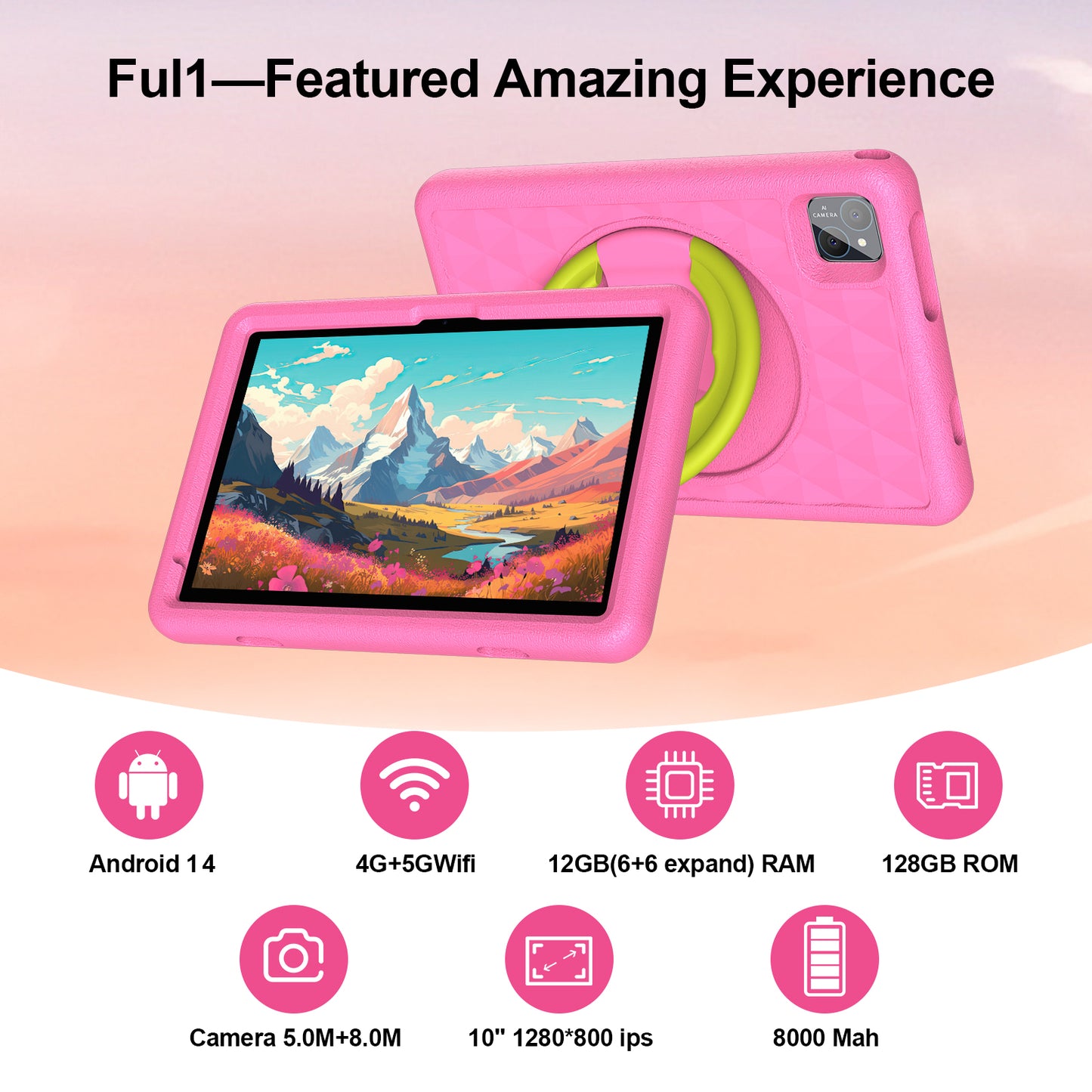 ICON Technologies™ SIKP30H - 10.1" Ultimate All-Purpose Android Tablet for Kids