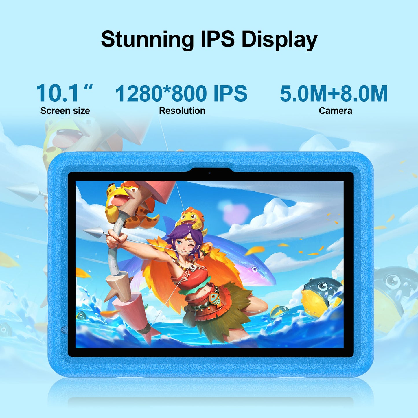 ICON Technologies™ SIKP30H - 10.1" Ultimate All-Purpose Android Tablet for Kids